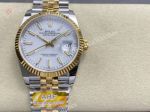 AR Factory Rolex Datejust Dandong 3235 Movement 36mm White Face TT YG Jubilee Band Watch